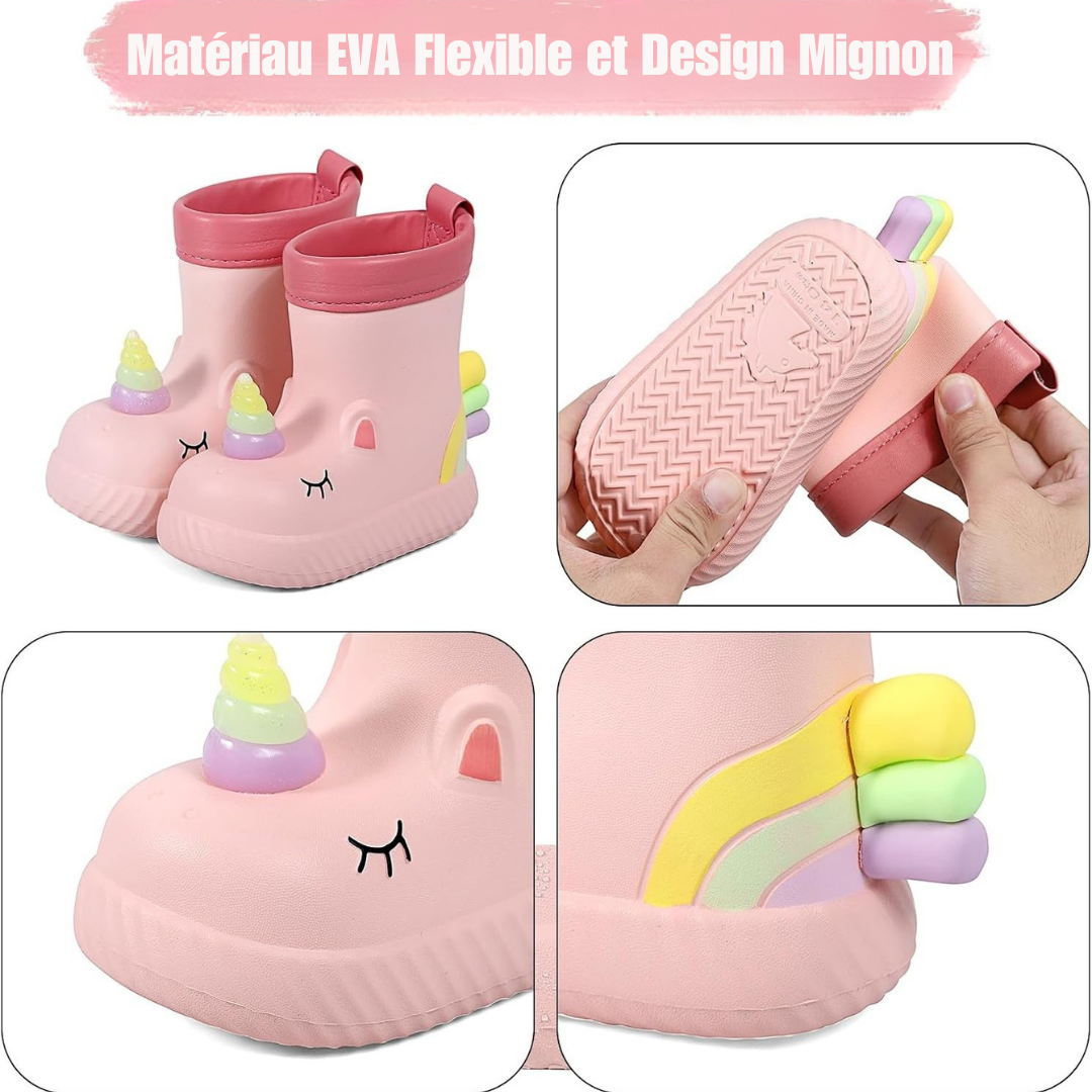 Bottes de Pluie Enfant Licorne