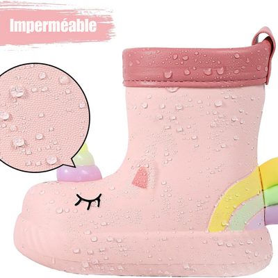 Bottes de Pluie Enfant Licorne
