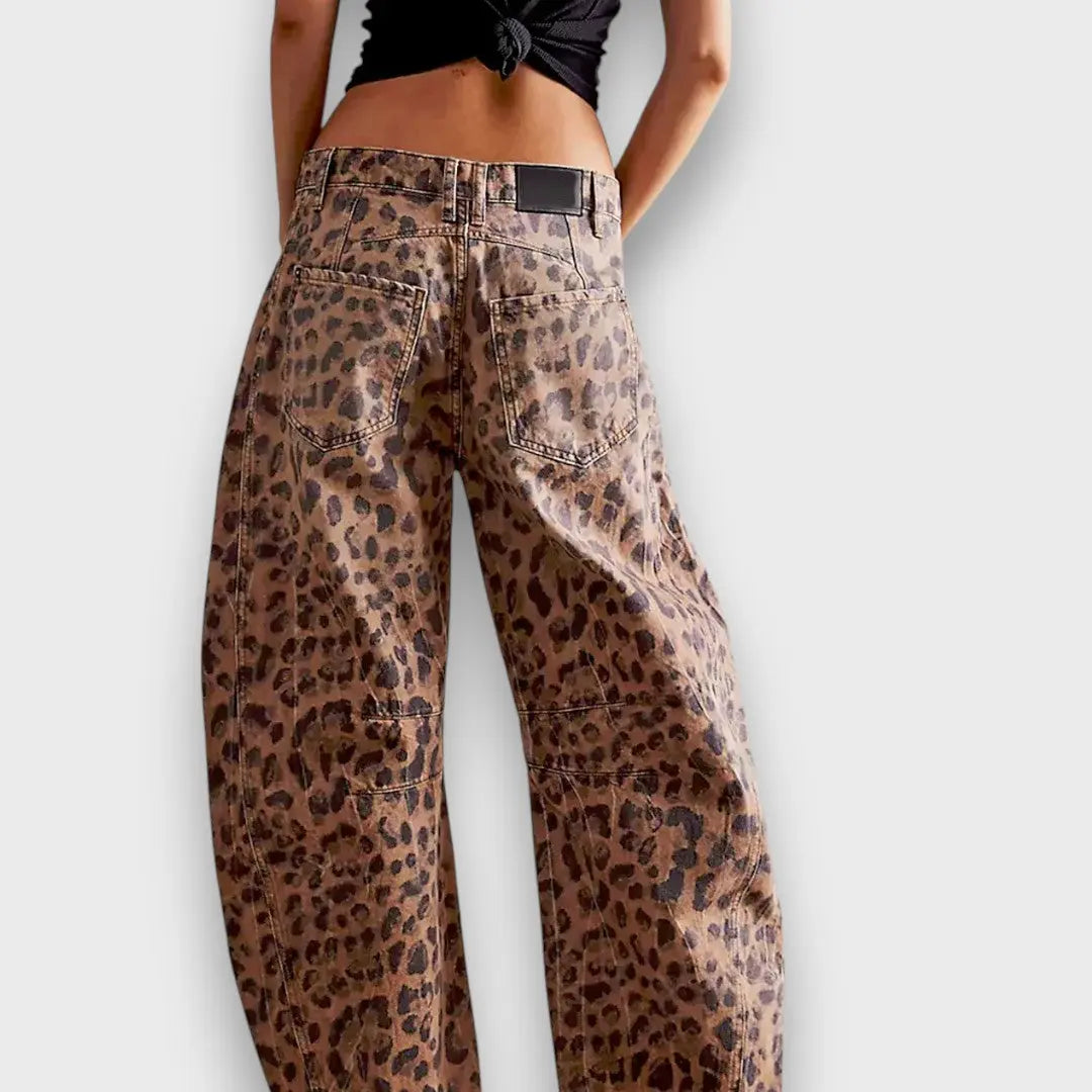 Mélanie – Pantalon à imprimé animal