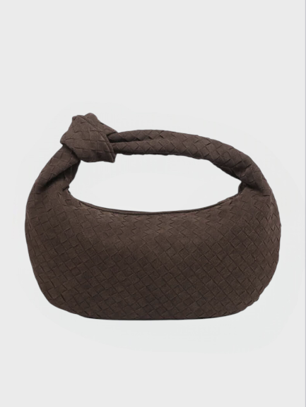 Sac tressé en daim moyen