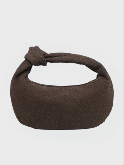 Sac tressé en daim moyen