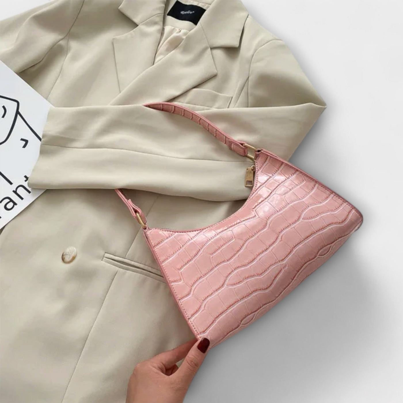 Romane - Sac en cuir brillant