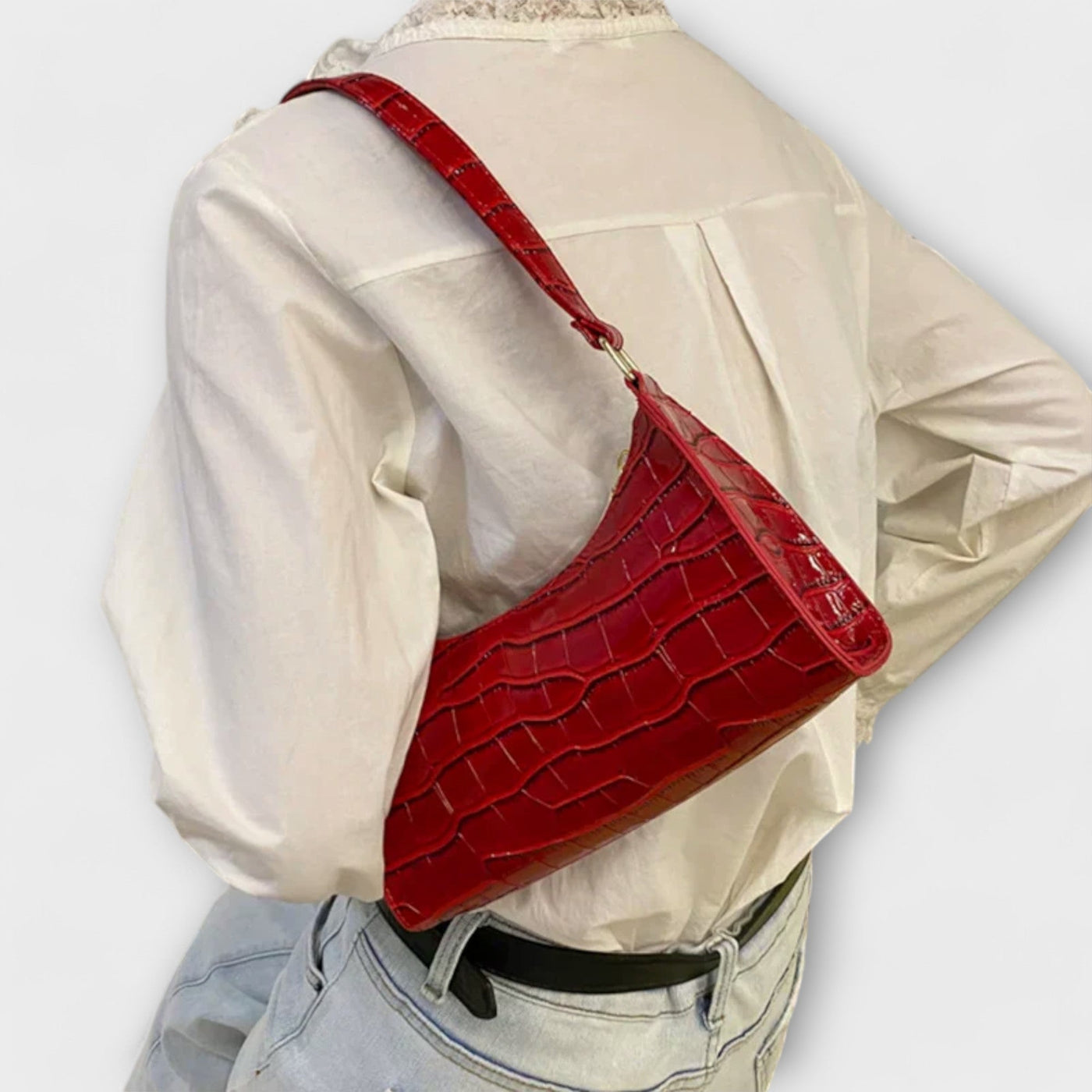 Romane - Sac en cuir brillant