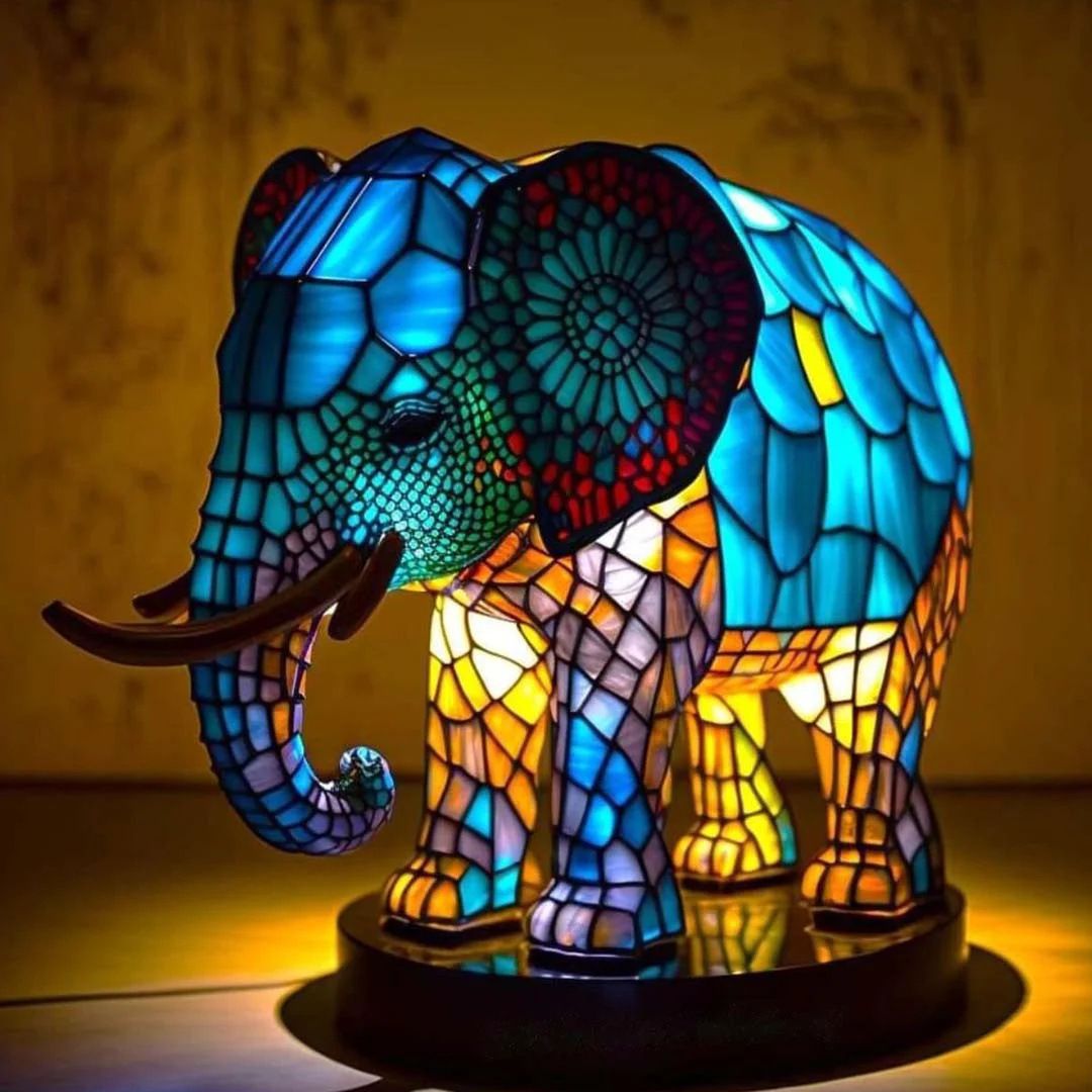Dumbo – Lampe en Vitraux