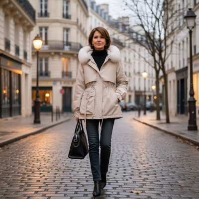 Aurore - Manteau Élégance Urbaine & Confort d’Hiver