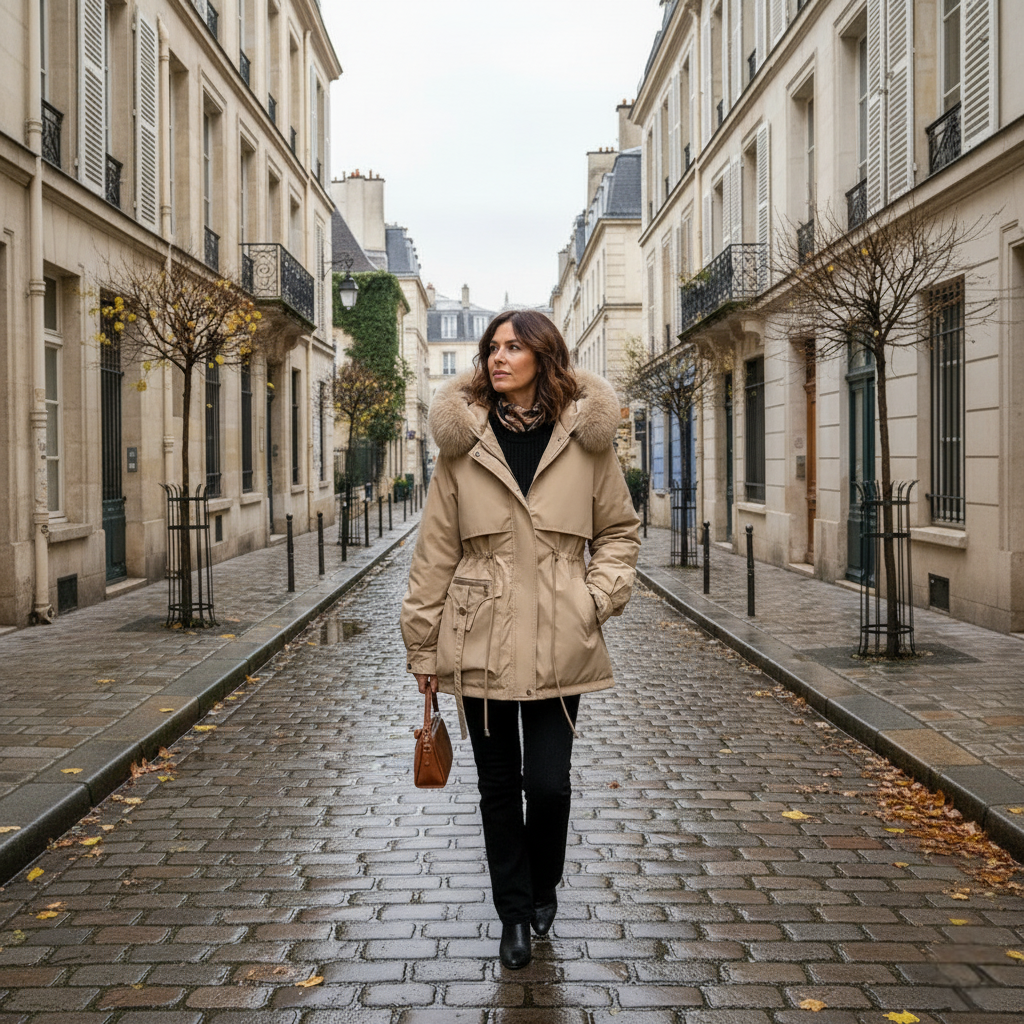 Aurore - Manteau Élégance Urbaine & Confort d’Hiver