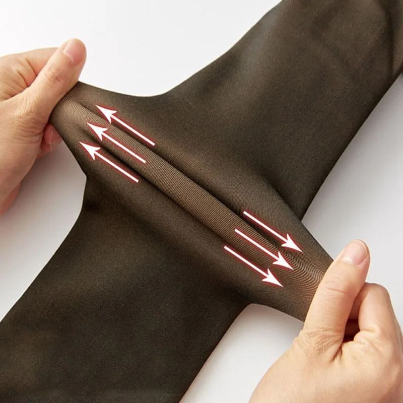 Collant chaud effet translucide push-up hiver