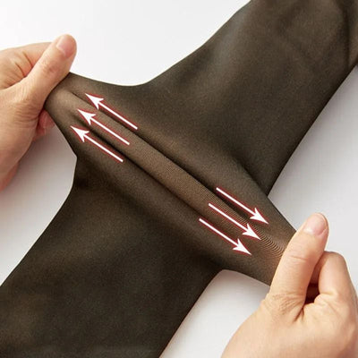 Collant chaud effet translucide push-up hiver