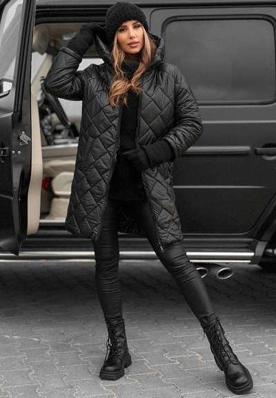 Louise - Veste matelassée élégante en duvet avec capuche